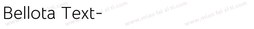 Bellota Text字体转换